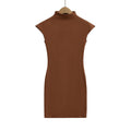 Elastic Fitted Short Sleeve Bodycon Mini Dress