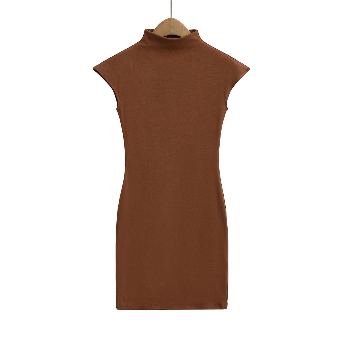 Elastic Fitted Short Sleeve Bodycon Mini Dress