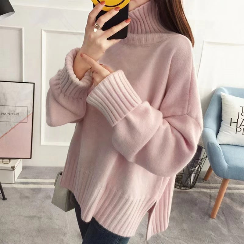 Relaxed High-Neck Sweater