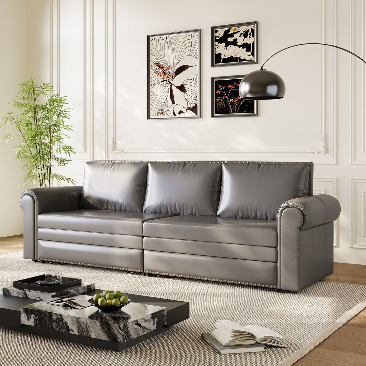 Chesterfield Sleeper Sofa with Pull Out Bed - Multiple Colors