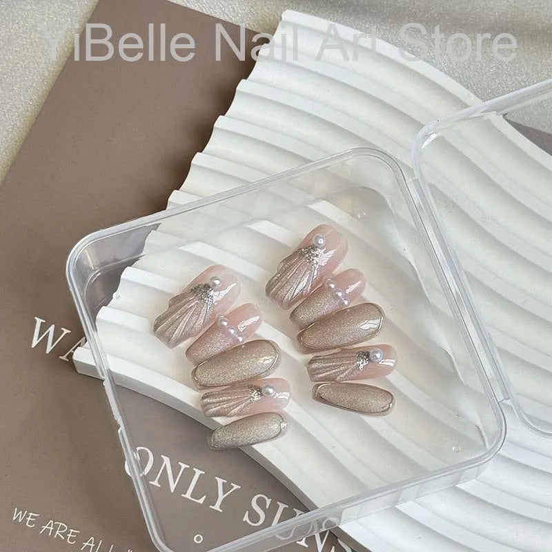 Seashell Pearl Press-On Nails