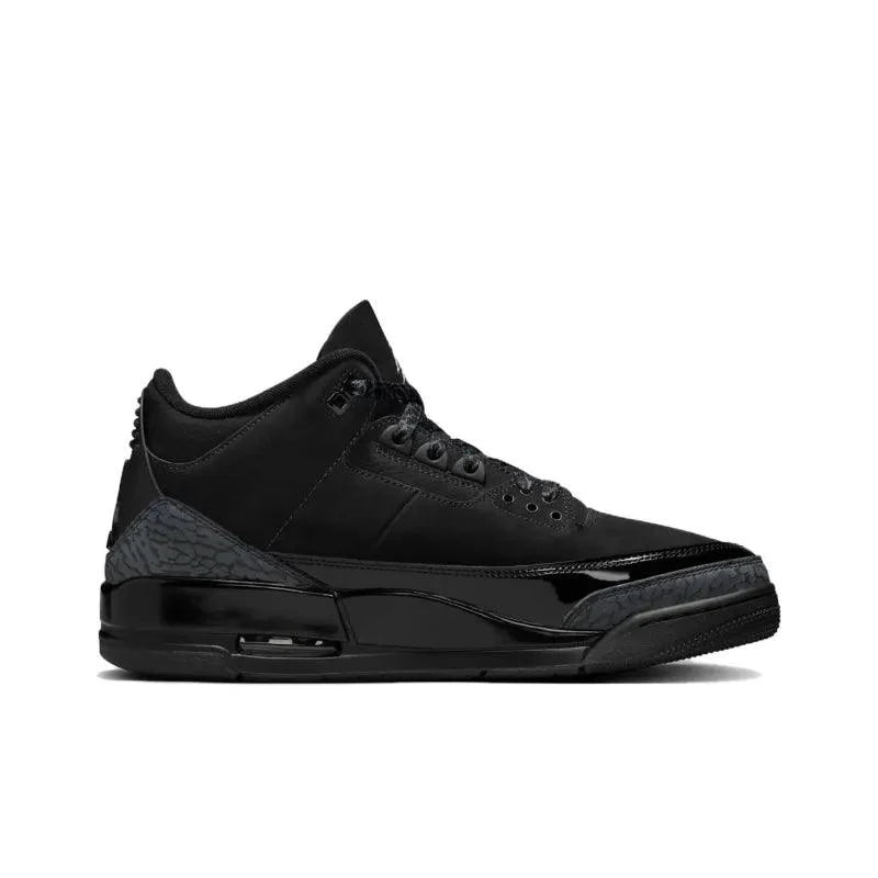 Air Jordan 3 Retro 'Black Cat' 2025 – Men's Stealth Sneaker