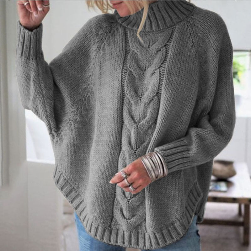 Relaxed Batwing Knit Sweater