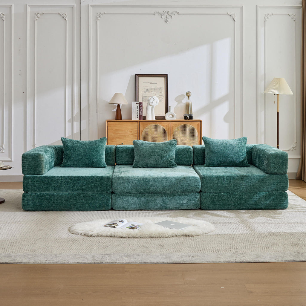 Convertible Floor Sofa Bed with Modular Design - Multiple Colors