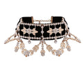 Crystal Rhinestone Statement Choker Necklace