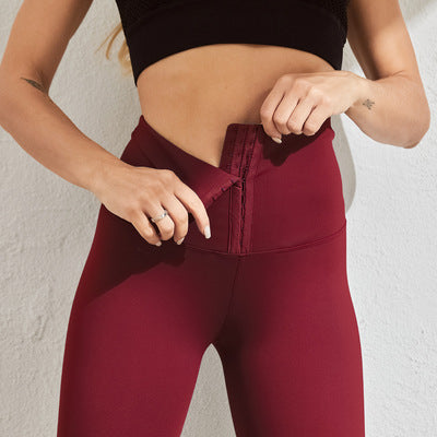 Thigh-High Waistband Tummy Control |  Butt Lift Elastic Leggings
