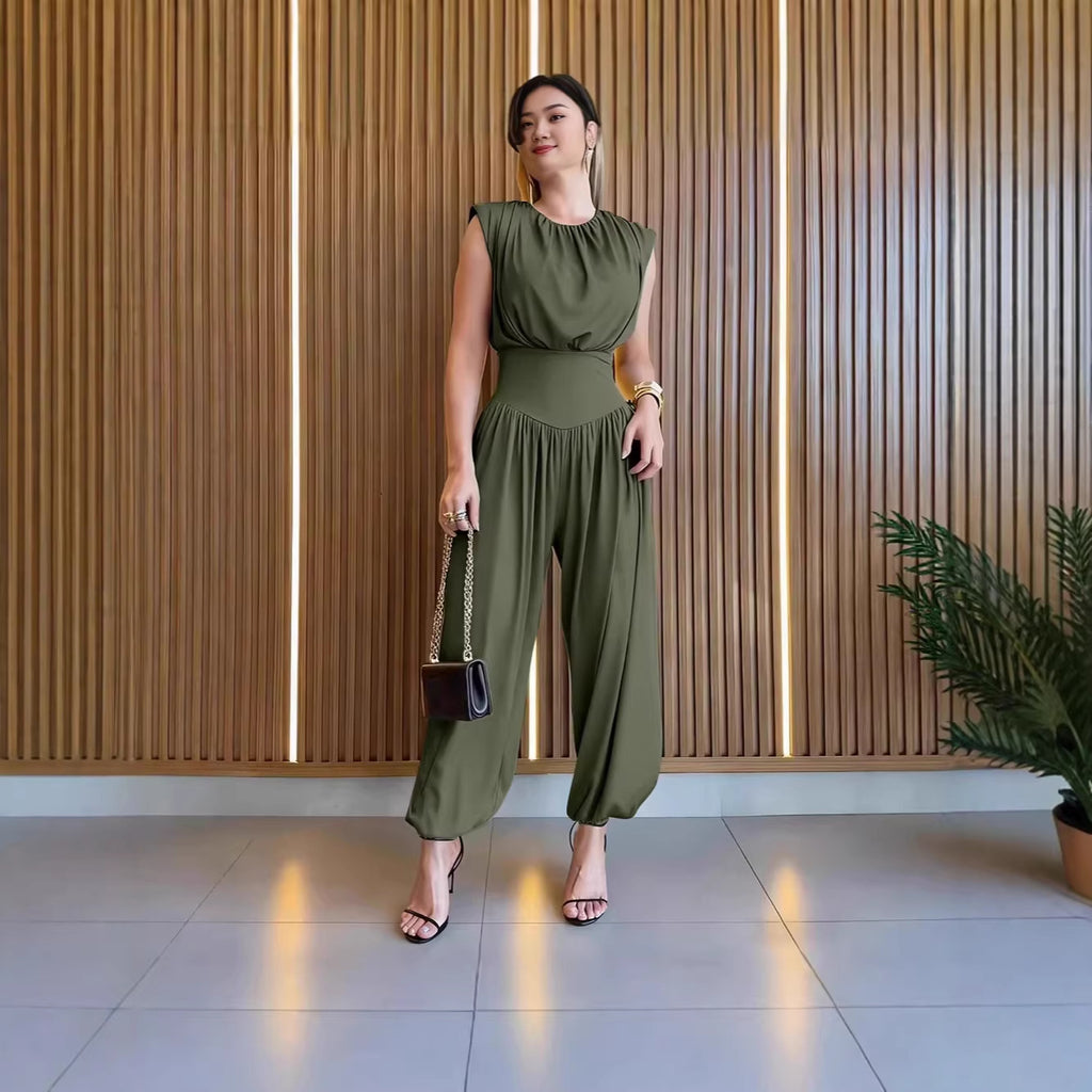 Printed Wide-Leg Jumpsuit