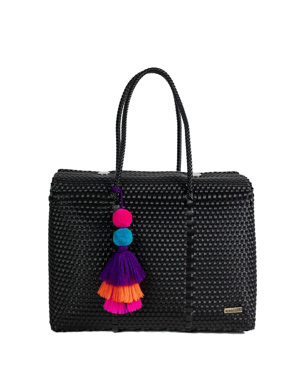 Solid Black Overnight Duffel