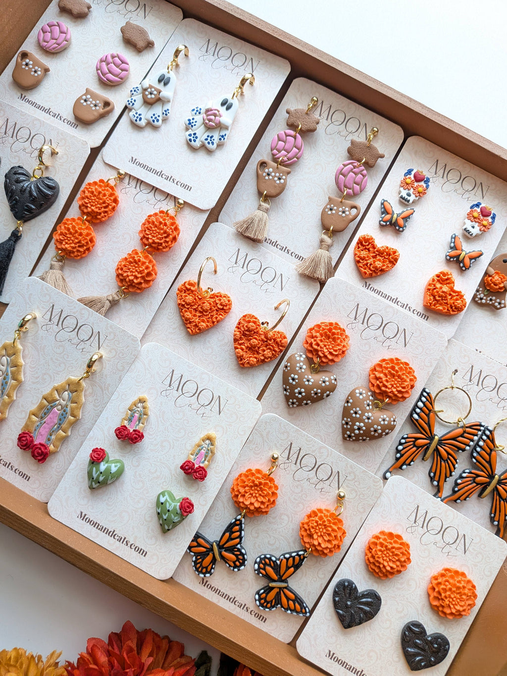 Alas de Cempasúchil Earrings 🦋🧡