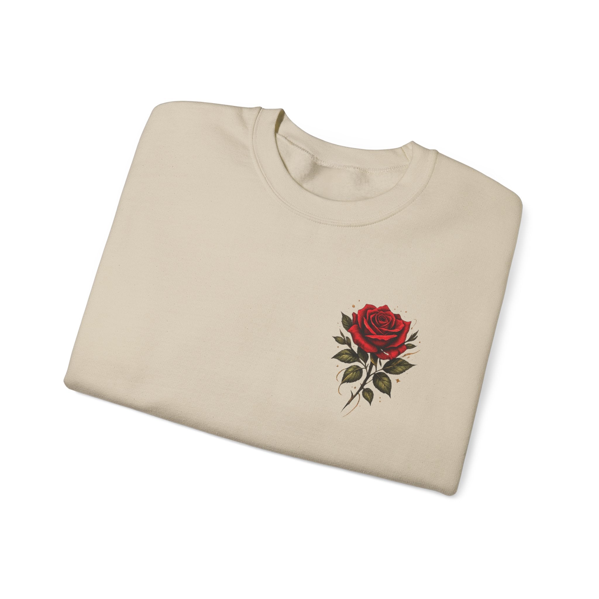 Not Fragile Like a Flower, Fragile Like a Bomb' Rose & Bomb Graphic Sweatshirt