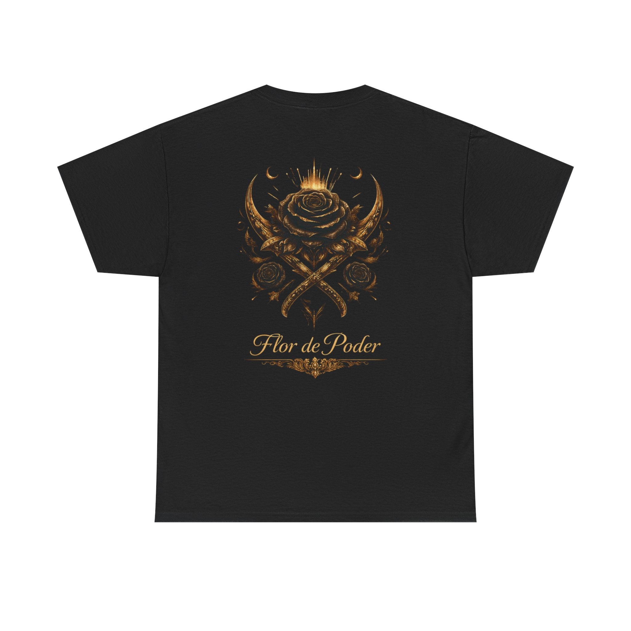 Flor de Poder Rose T‑Shirt — Rose Crest Graphic Tee