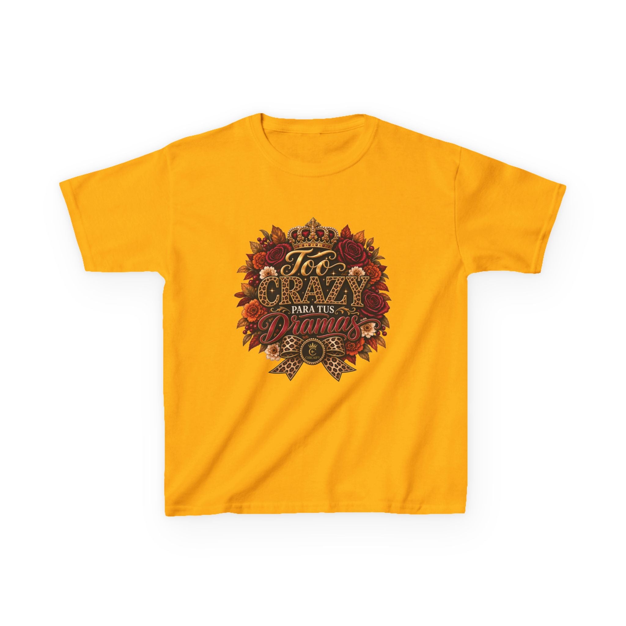 Too Crazy Para Tus Dramas – Jaguar Edition | Kids Heavy Cotton™ Tee