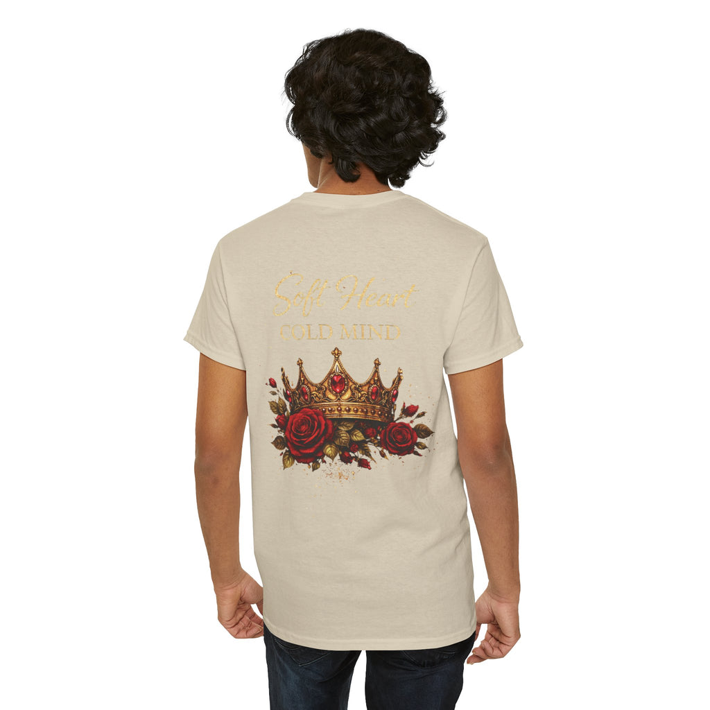 Rose Crown Tee — "Soft Heart Cold Mind" Graphic T-Shirt