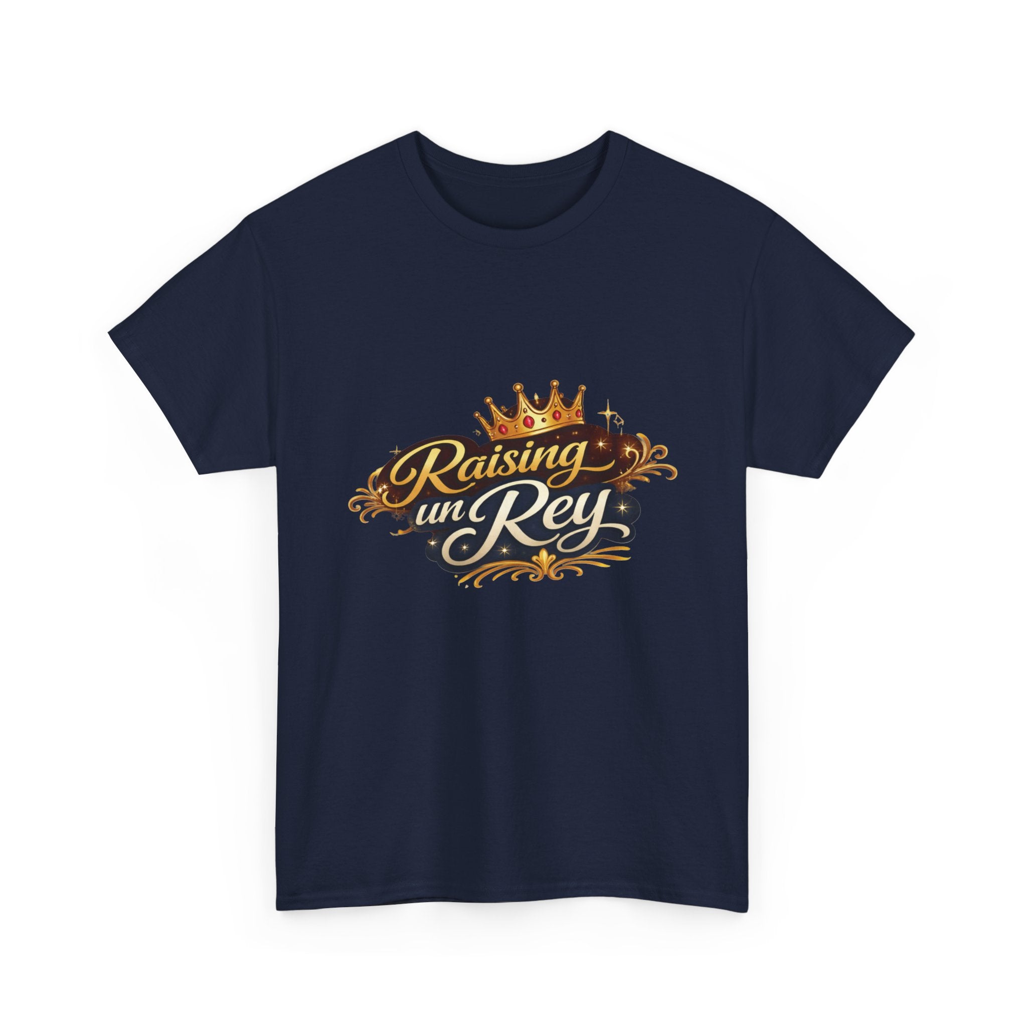 Raising un Rey T-Shirt — King Crown Vintage Script Tee for Mom & Son