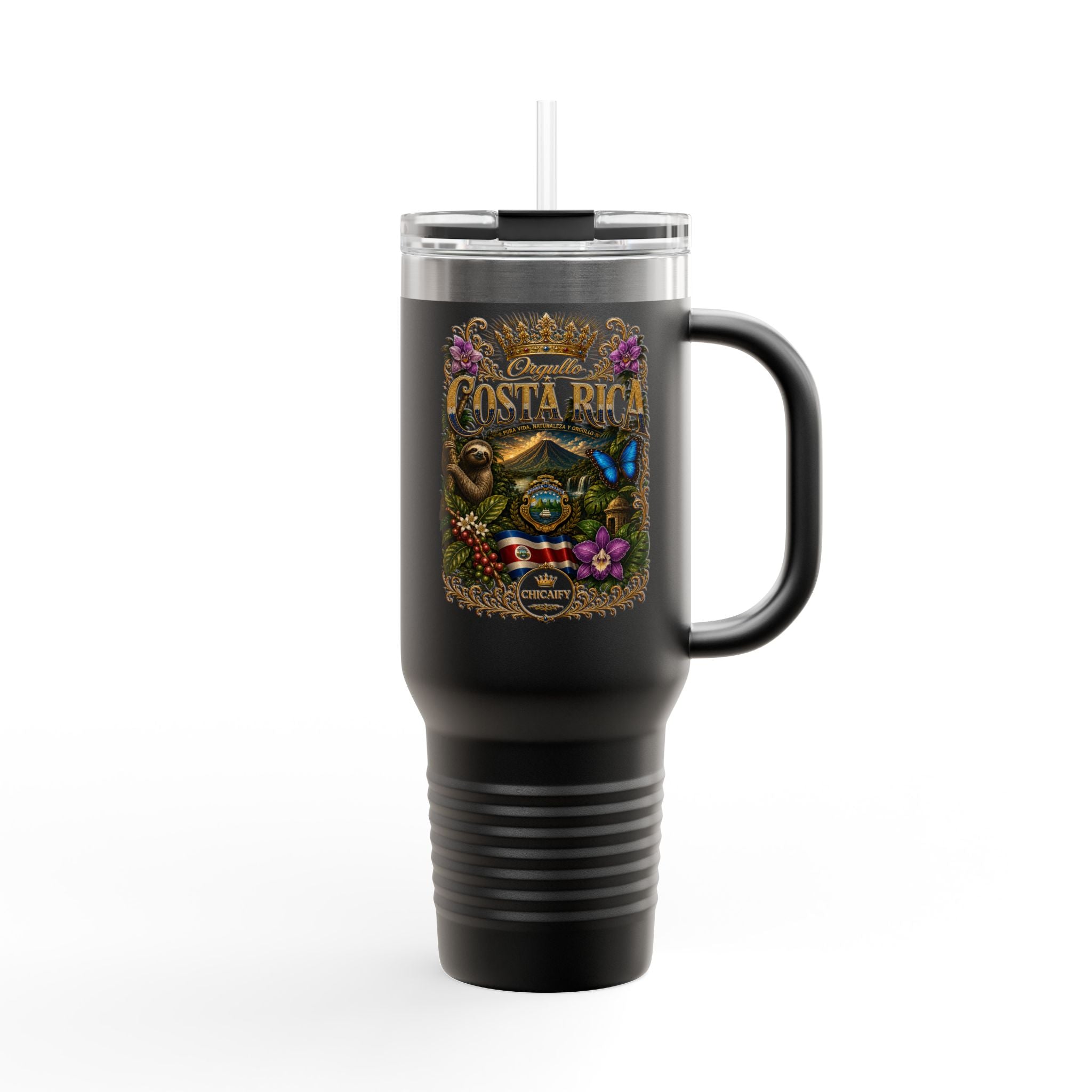 Pura Vida Eterna | Costa Rica Heritage Insulated Travel Mug, 40oz
