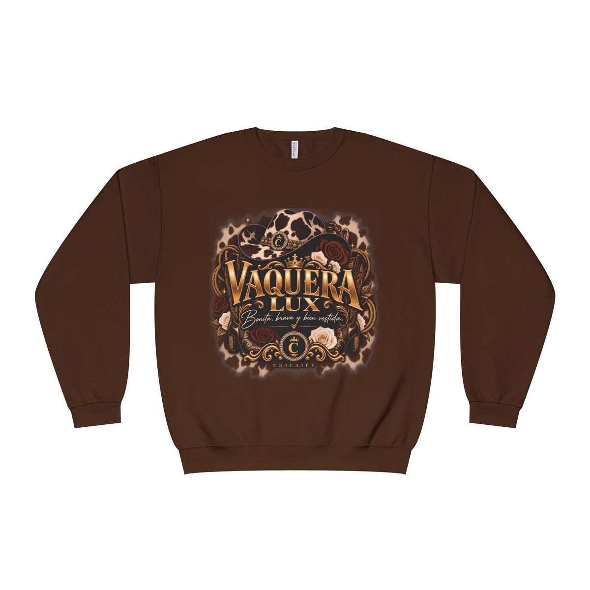 Vaquera Lux – Bonita, Brava y Bien Vestida | NuBlend® Crewneck Sweatshirt