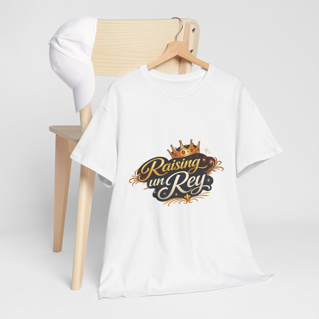 Raising un Rey T-Shirt — King Crown Vintage Script Tee for Mom & Son