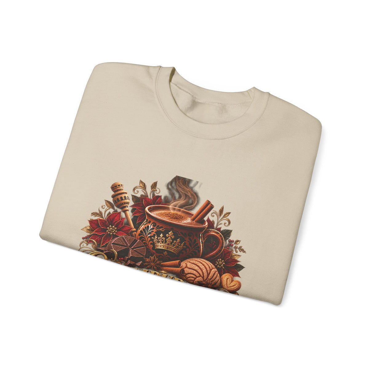 Champurrado & Chill Mexican Hot Chocolate Graphic | Unisex Crewneck Sweatshirt