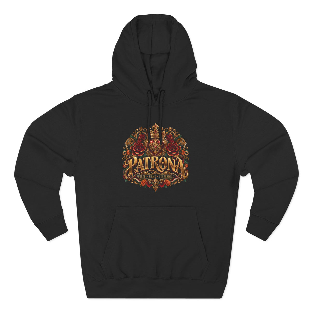 Patrona | Crowned in Power – Chicaify Collection | Three-Panel Fleece Hoodie