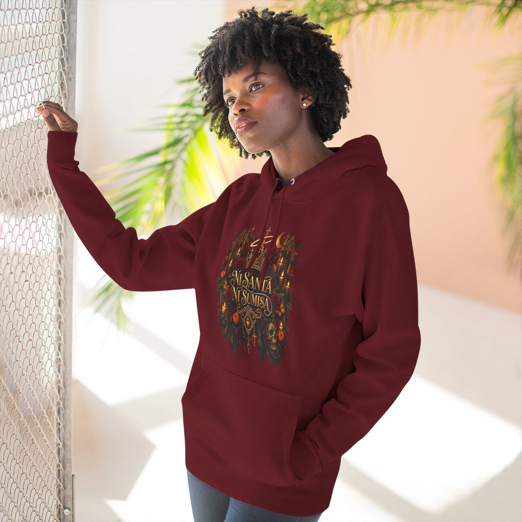 Ni Santa, Ni Sumisa | Three-Panel Fleece Hoodie