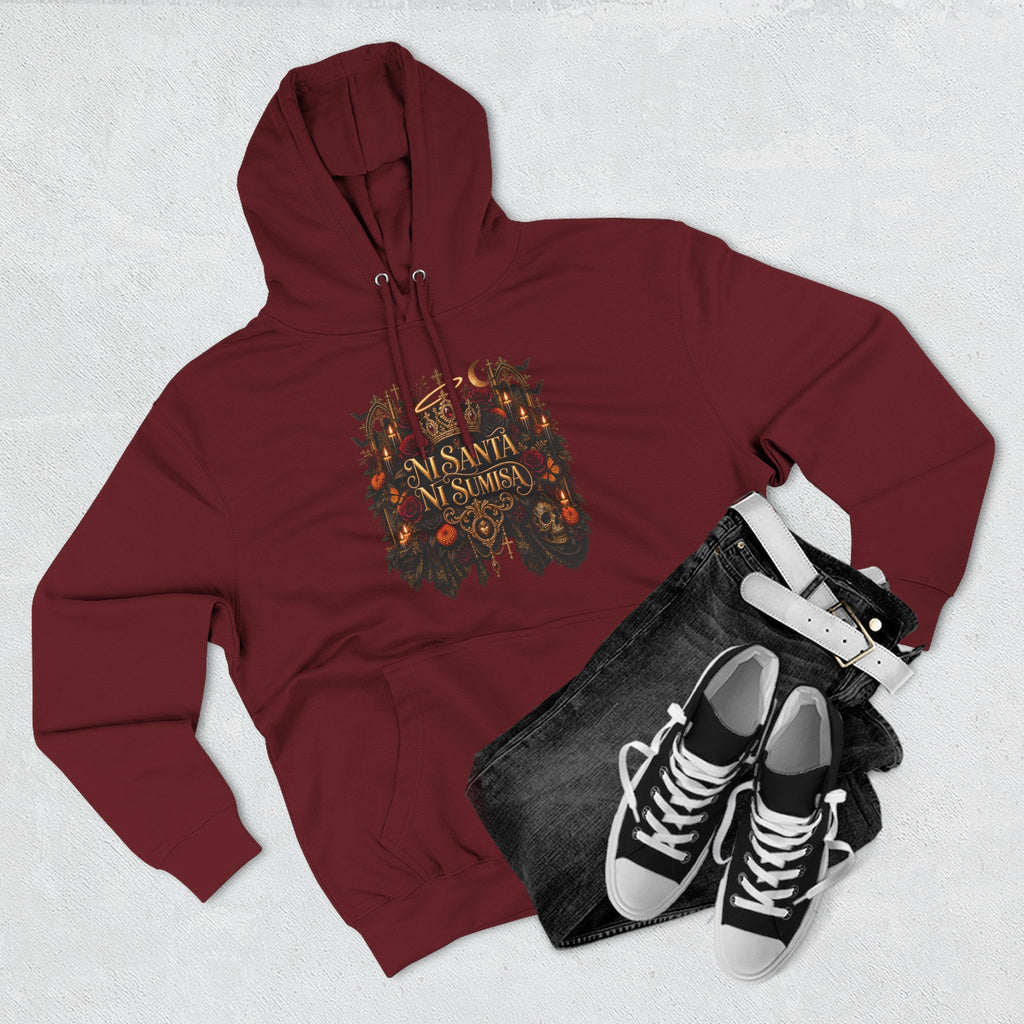 Ni Santa, Ni Sumisa | Three-Panel Fleece Hoodie