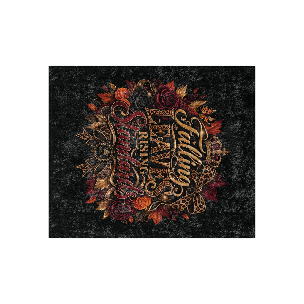 Falling Leaves, Rising Standards | Crushed Velvet Blanket