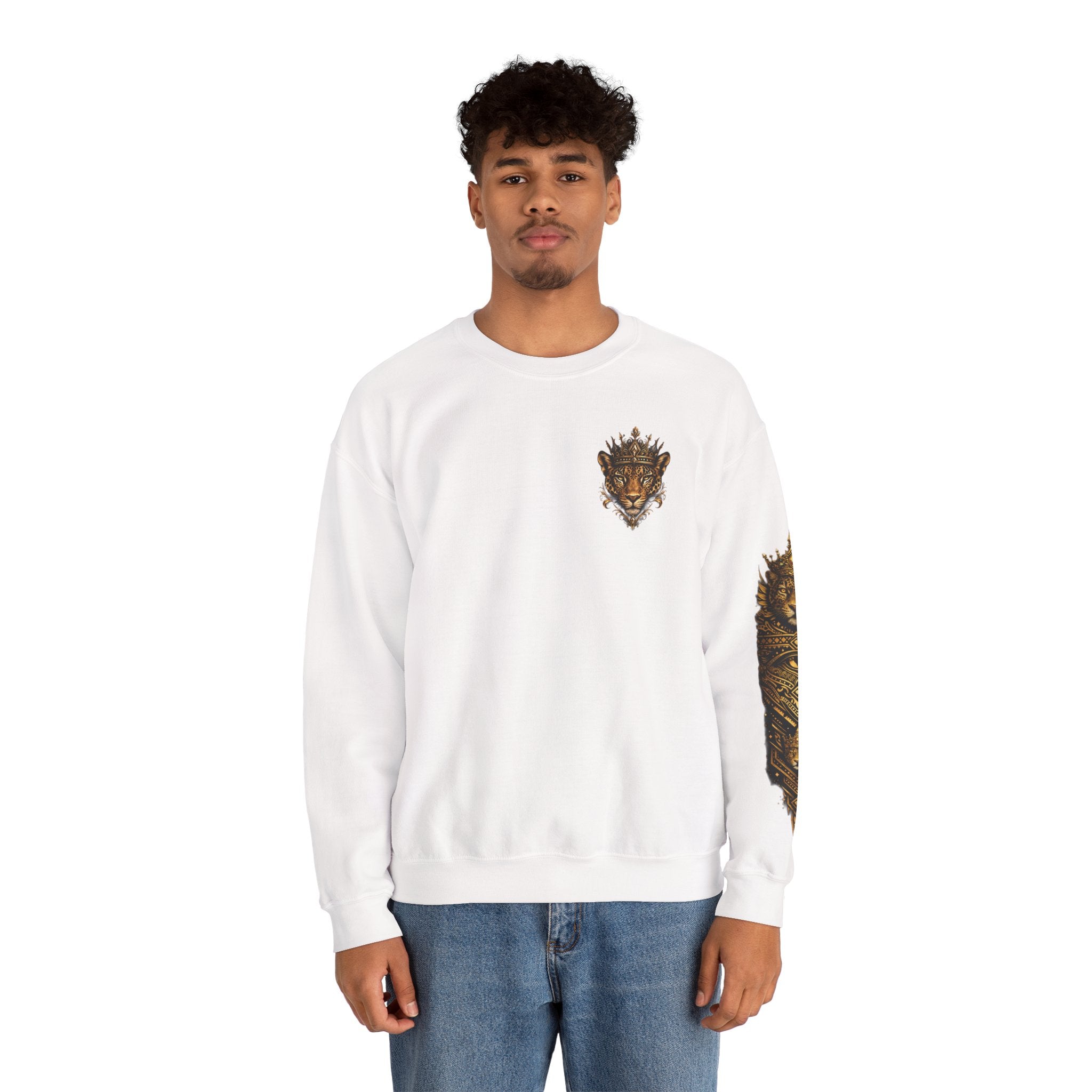 Reina Salvaje – Jaguar Queen Crewneck Sweatshirt – "Reina Salvaje" Graphic