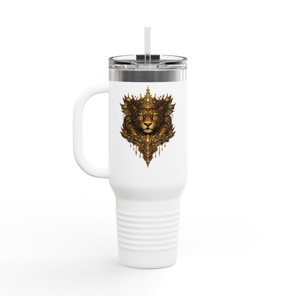 Golden Crowned Jaguar 40oz Insulated Travel Mug