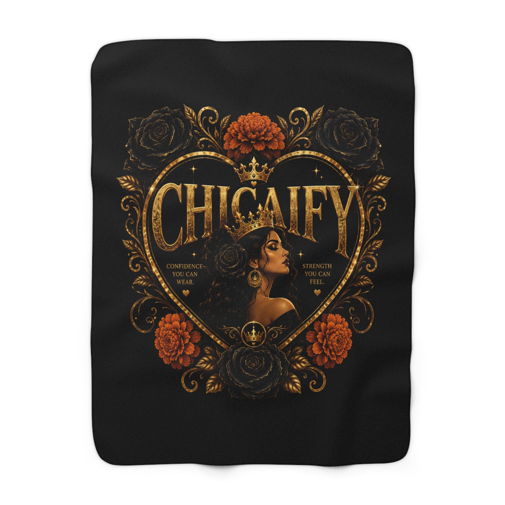 Chicaify® Be Bold. Take Up Space. Statement | Sherpa Fleece Blanket