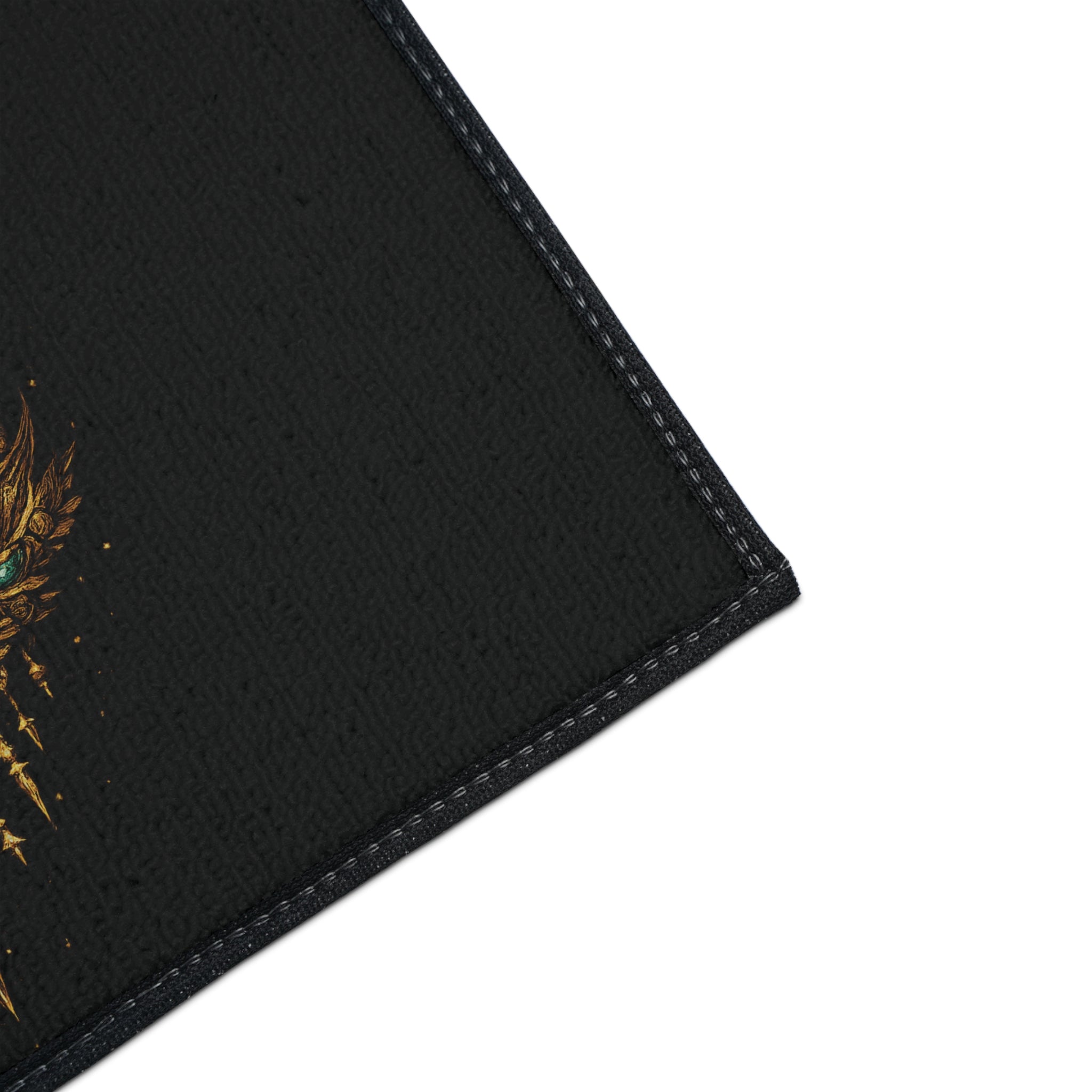 Crowned Jaguar Floor Mat — Regal Decorative Entry Rug