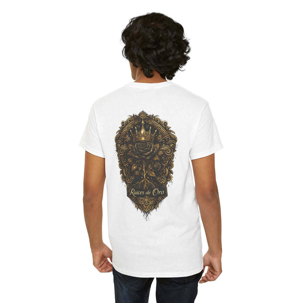 Raices de Oro T-Shirt —Crown Emblem Graphic Tee