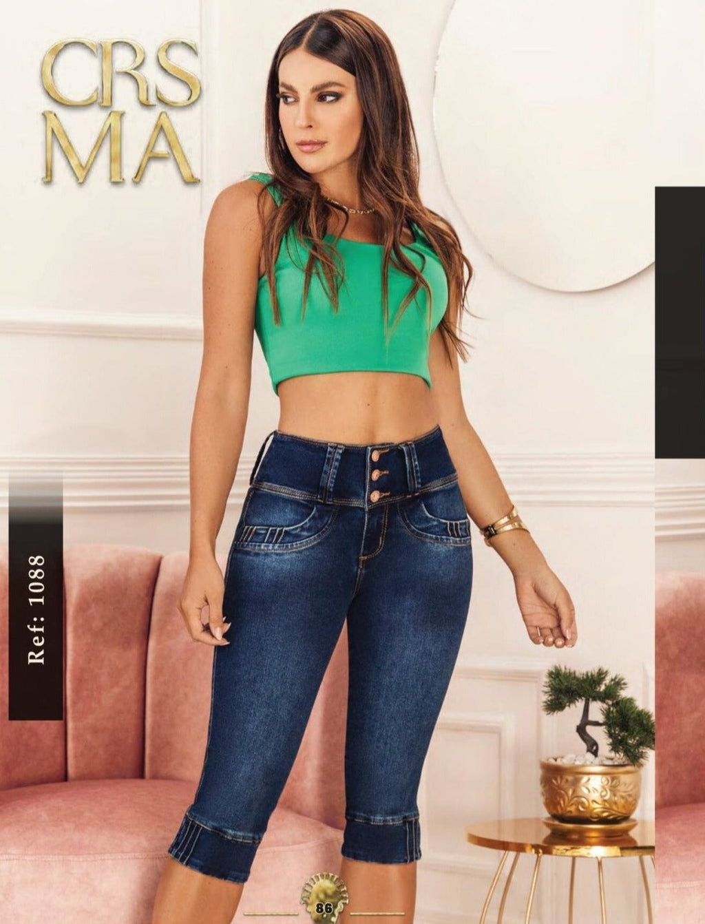 1088 100% Authentic Colombian Push Up Capri