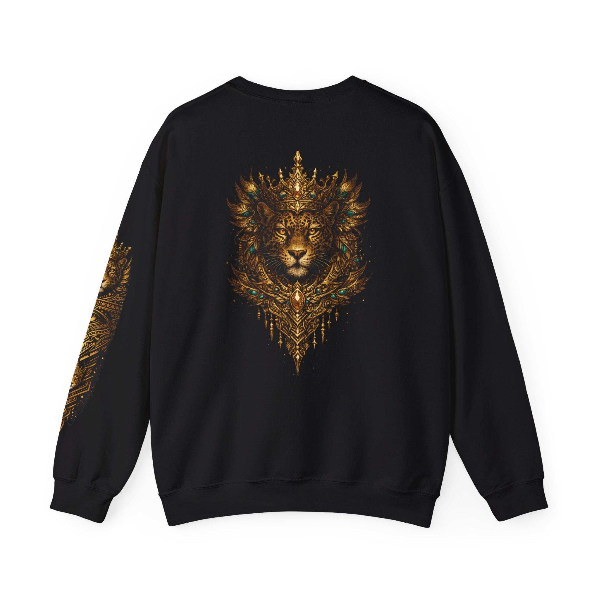 Golden Crowned Jaguar Crewneck Sweatshirt