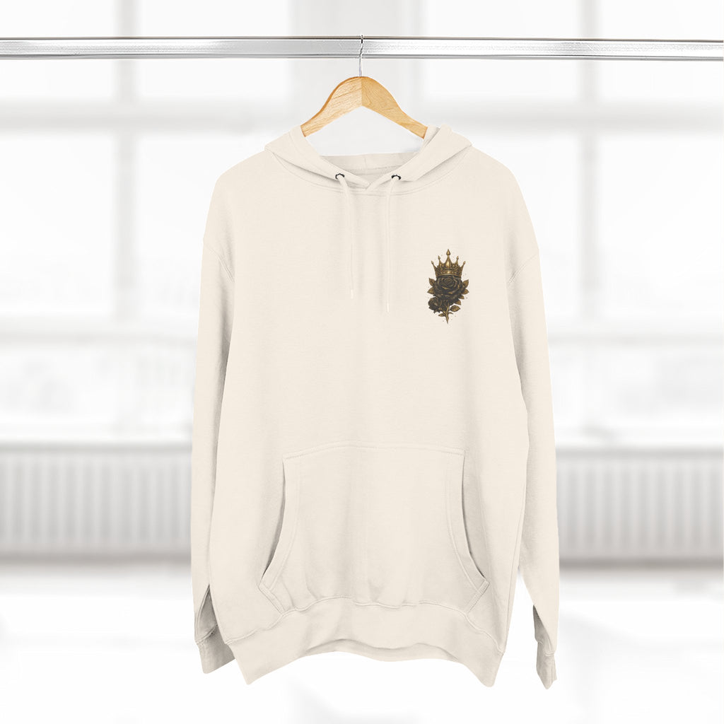 Raices de Oro Hoodie – 'Raices de Oro' Ornate Crown Graphic