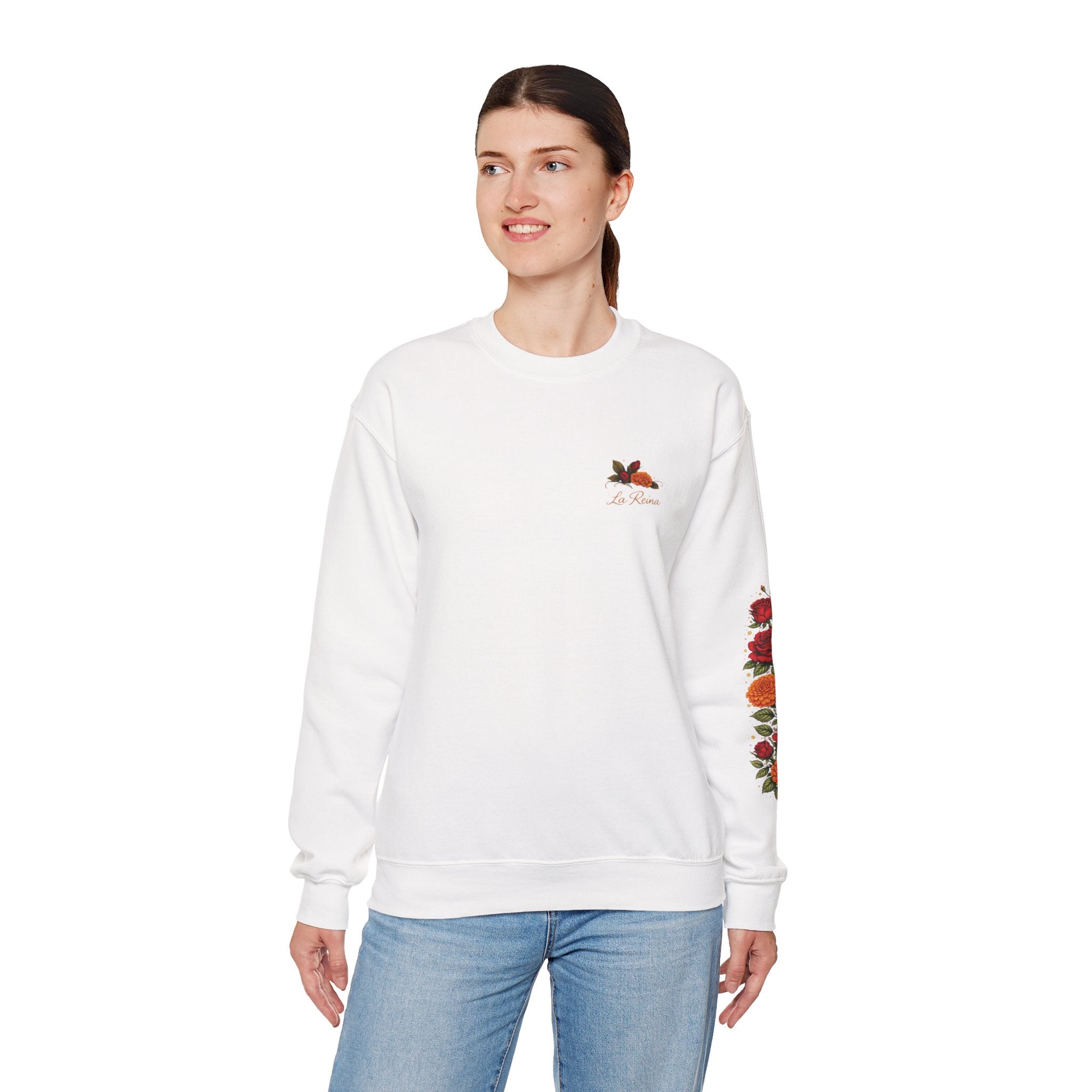 "Segura. Fuerte. Única." Rose Bouquet Sweatshirt