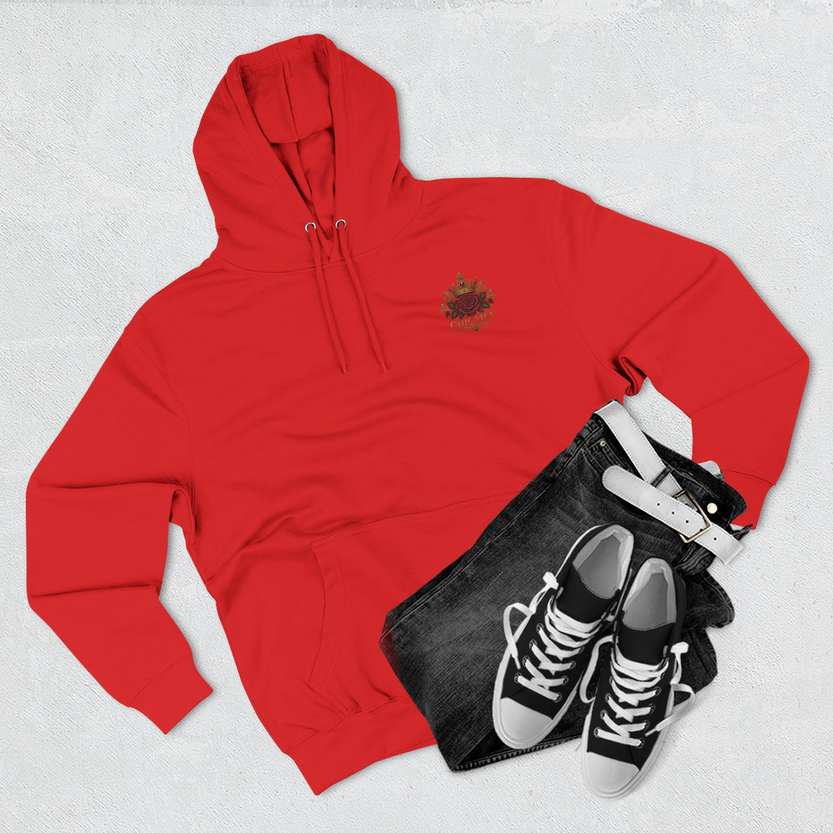 Adelita Rebelde – No Nací Para Obedecer |Three-Panel Fleece Hoodie