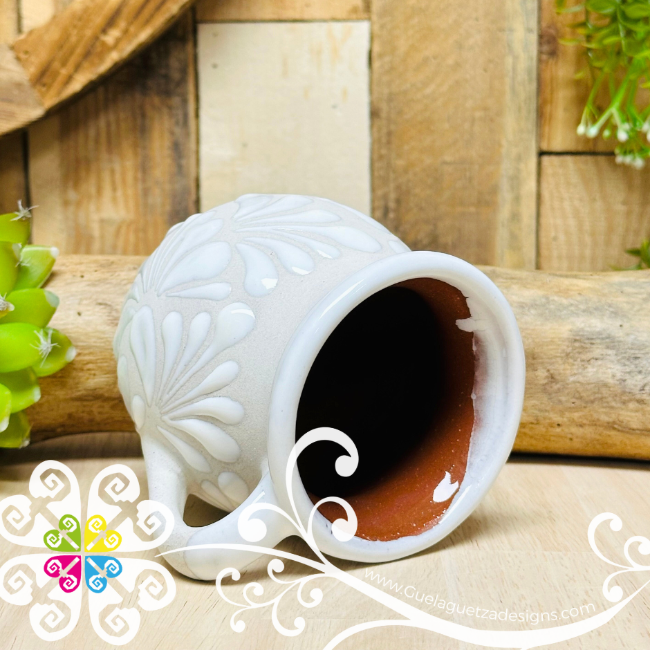Engobe/White Espiga Pato Pitcher Set - 4 Mugs