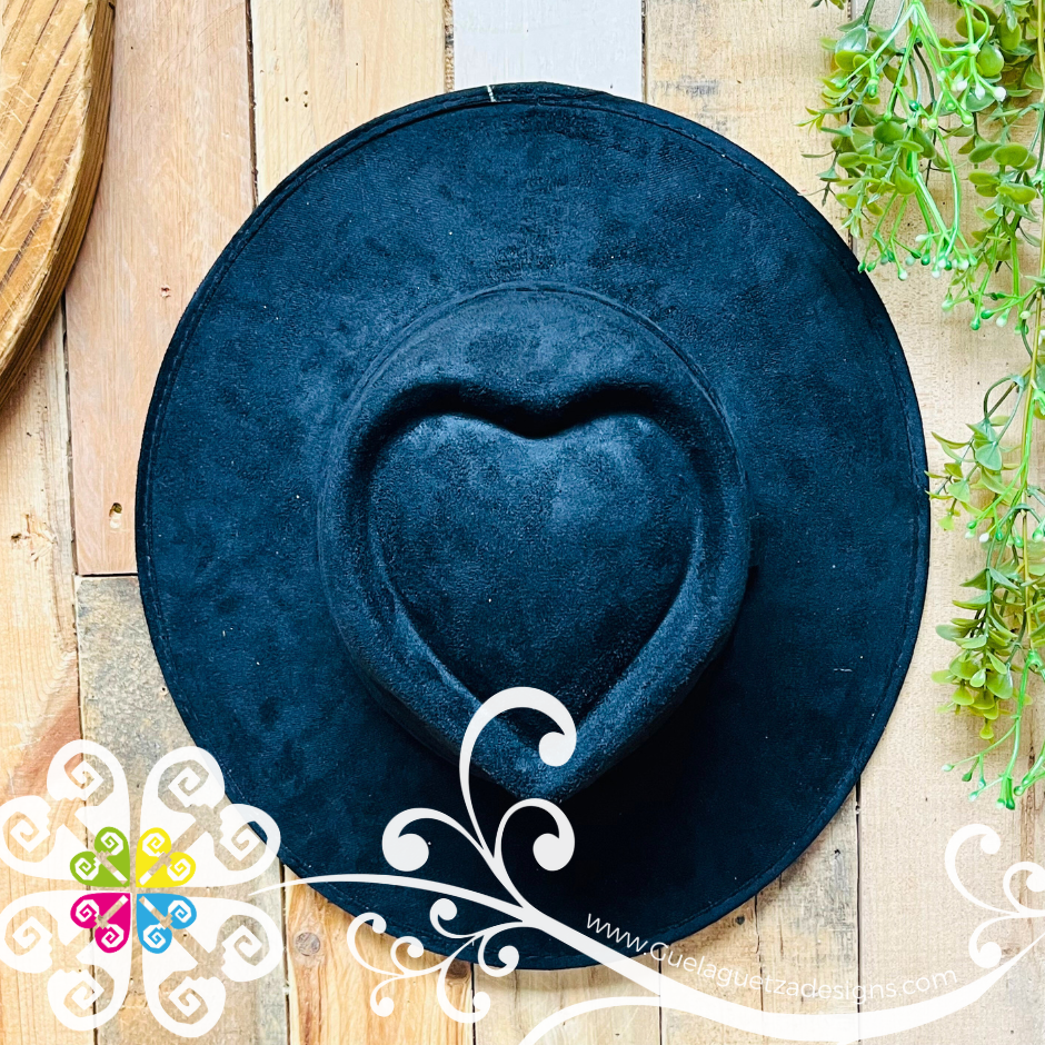 Heart Plain Velvet Hat -  Fall Hat