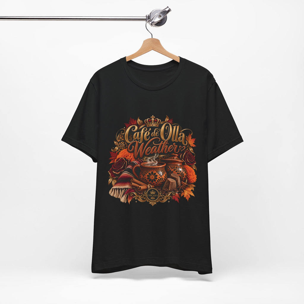 Café de Olla Weather Sweatshirt | Mexican Fall | Chicaify Short Sleeve Tee