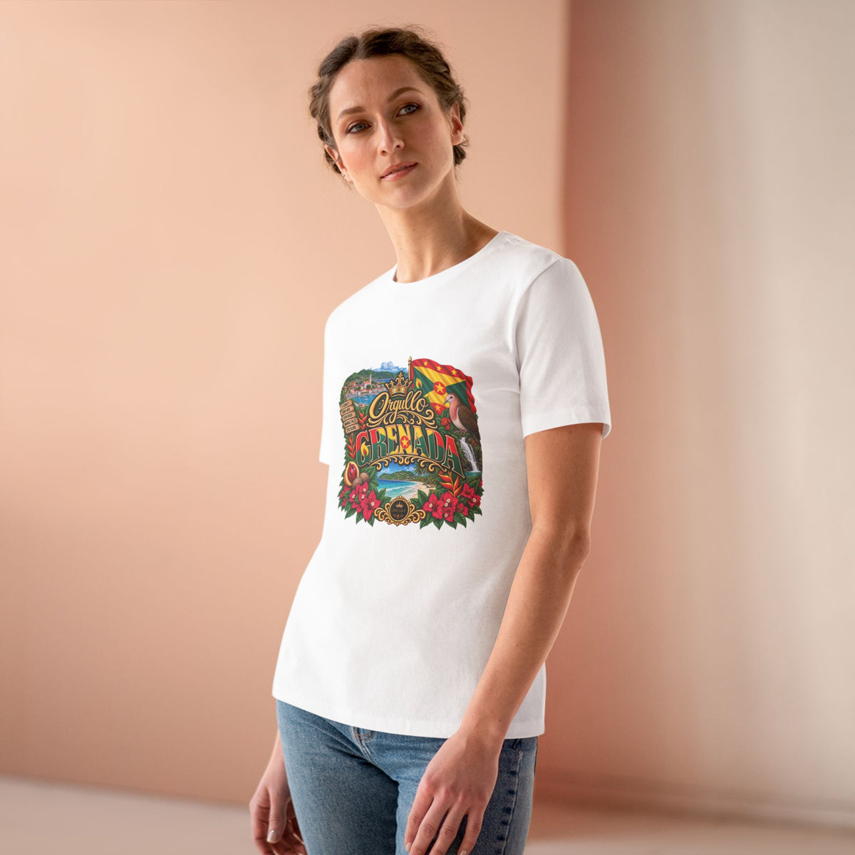 Orgullo Grenada — Raíces Unidas Collection Cotton Tee