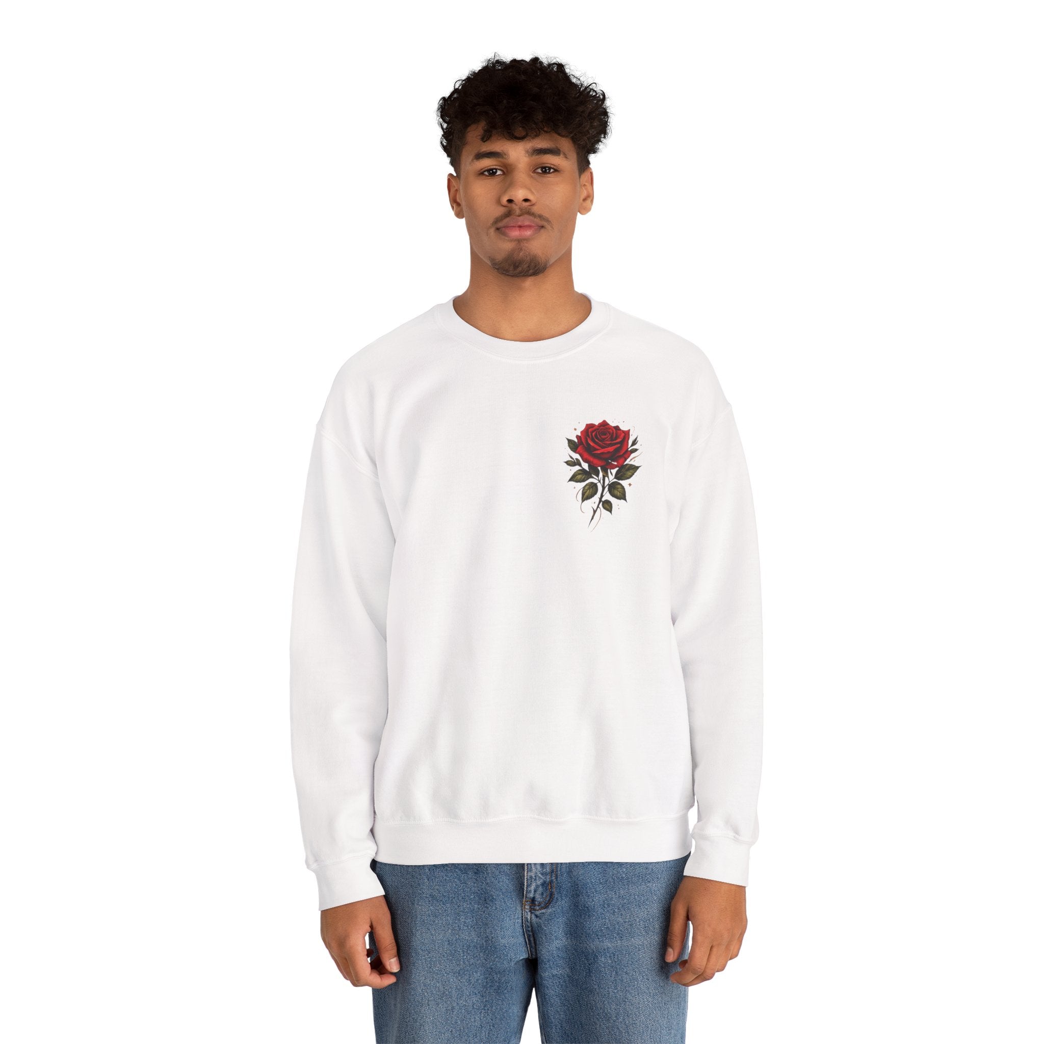 Not Fragile Like a Flower, Fragile Like a Bomb' Rose & Bomb Graphic Sweatshirt