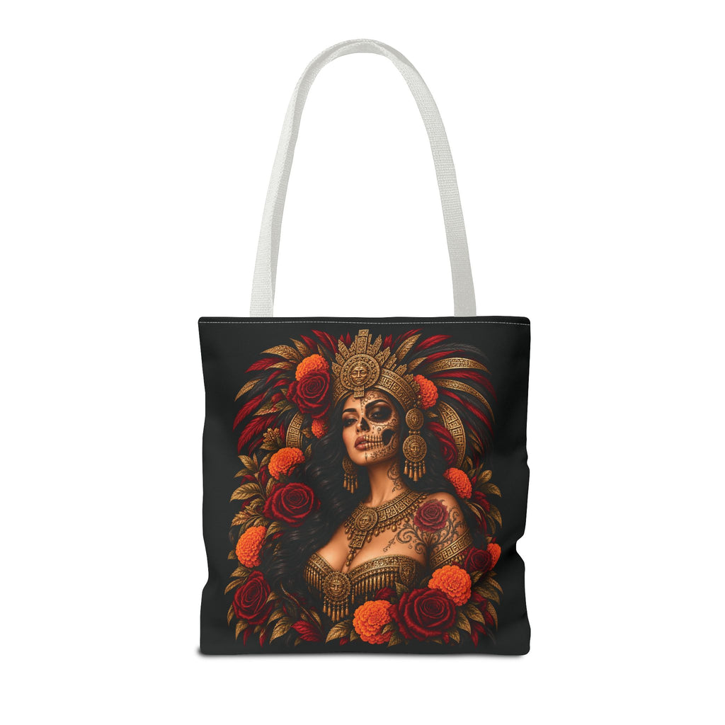 Reina Azteca: Entre Rosas y Cempasúchil | Chicaify Originals | Tote Bag