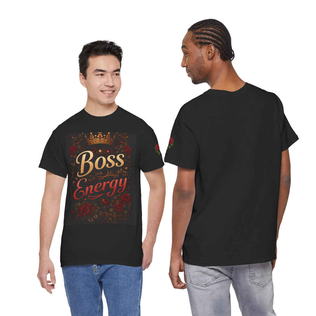Boss Energy T-Shirt – Floral Crown Graphic Tee for Empowered Women