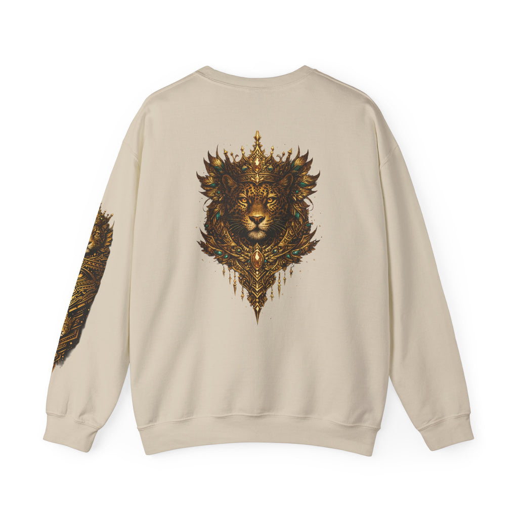 Golden Crowned Jaguar Crewneck Sweatshirt