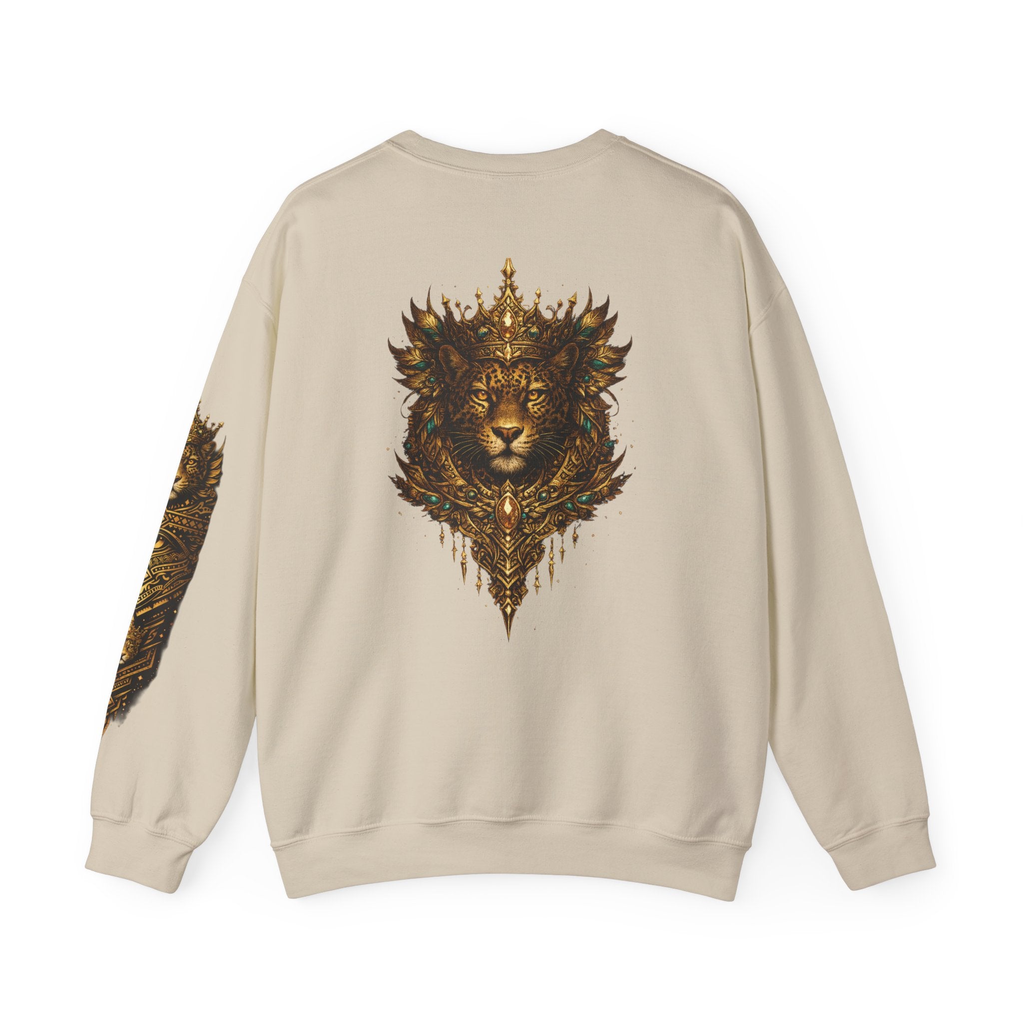 Golden Crowned Jaguar Crewneck Sweatshirt