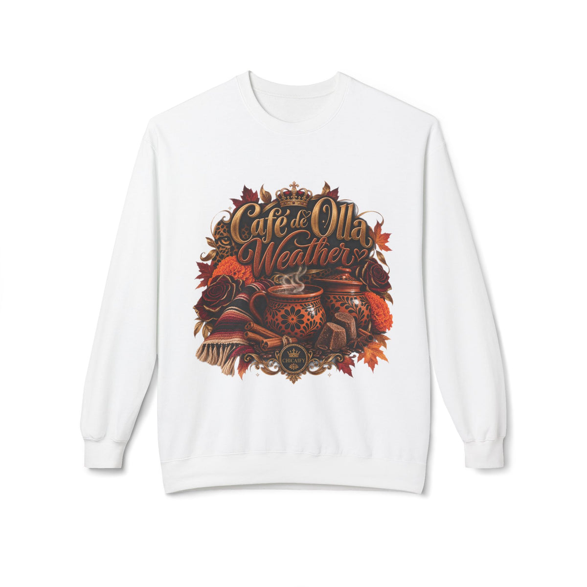 Cafe de Olla Weather | Midweight Softstyle Fleece Crewneck Sweatshirt