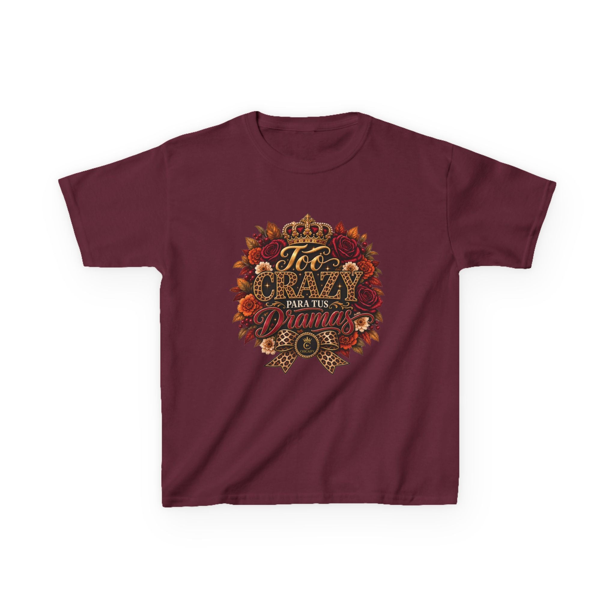 Too Crazy Para Tus Dramas – Jaguar Edition | Kids Heavy Cotton™ Tee