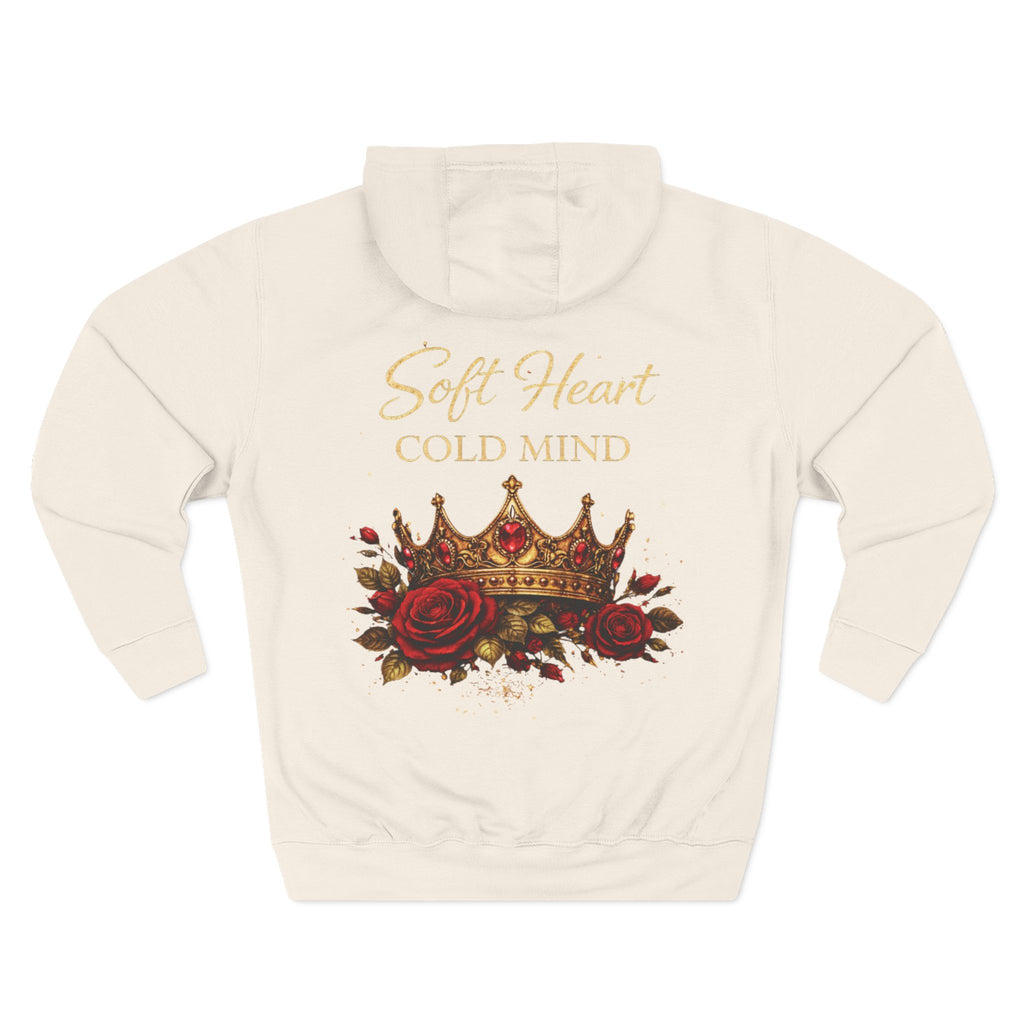 Rose Crown— "Soft Heart Cold Mind" Graphic Pullover Hoodie