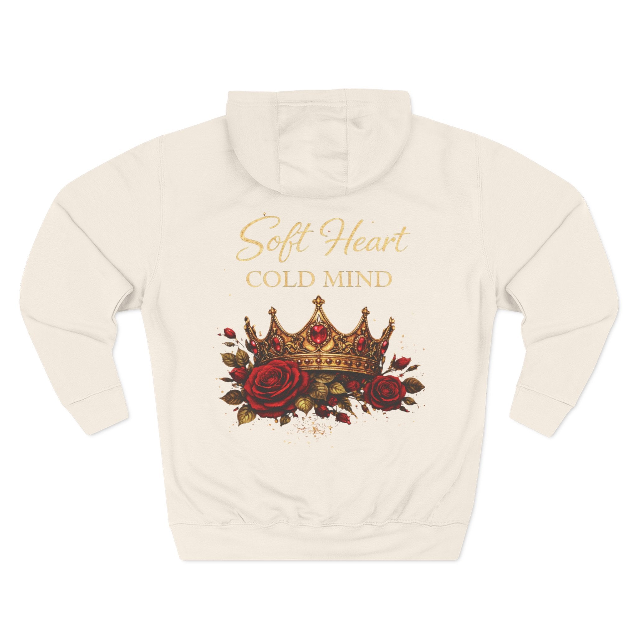 Rose Crown— "Soft Heart Cold Mind" Graphic Pullover Hoodie