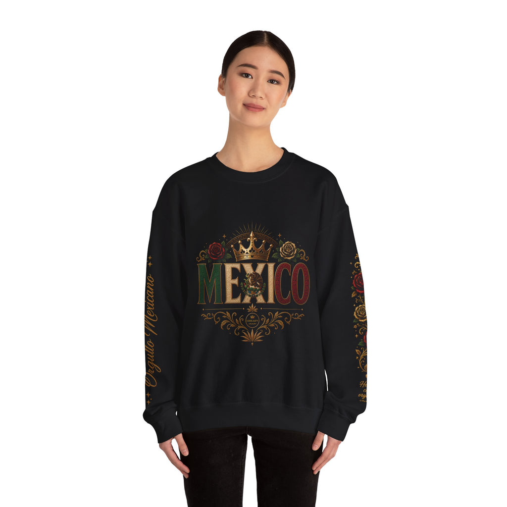 Orgullo Mexicano Crewneck Sweatshirt - Viva México Graphic Pullover